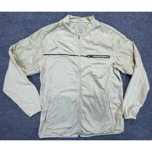 Nike Elite Hybrid Jacket Mens Large L Full Zip Pale Yellow Dri-fit Full Zip